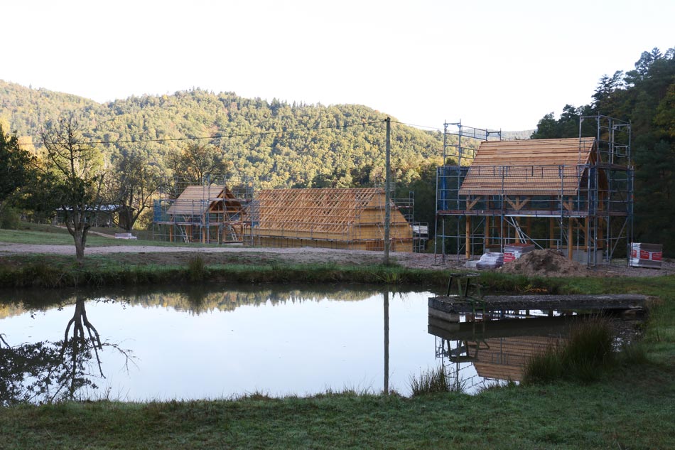 Le site de la ferme d'animation de Lièpvre en travaux