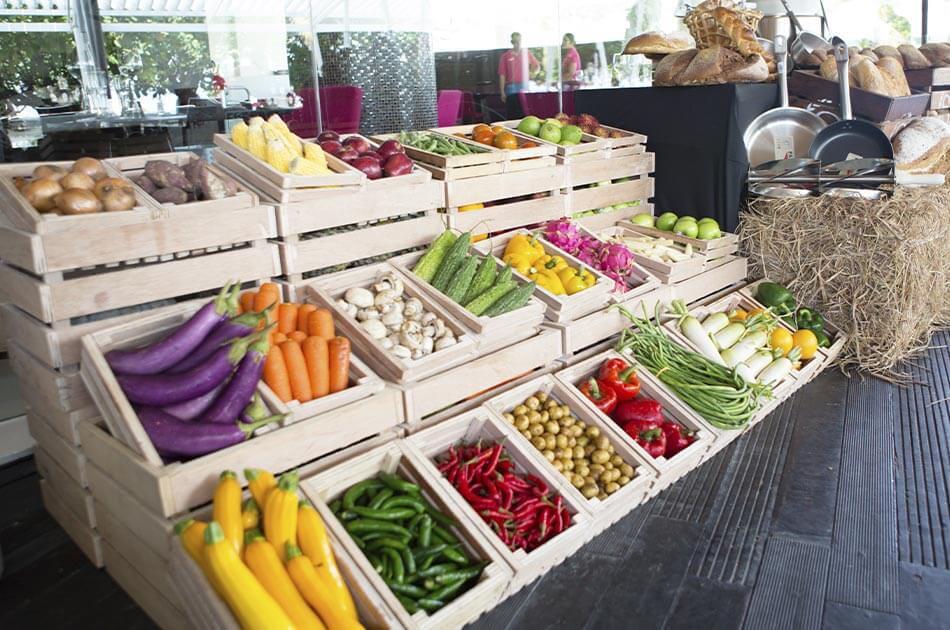 Meuble de présentation pour fruits et légumes à Colmar