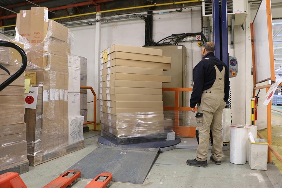 Espace de stockage à Sainte-Marie-aux-Mines pour marchandises mise sous film